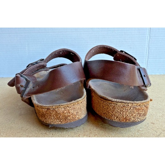 Birkenstock Women's size 40/ 9 Milano Sandals Brown Oiled Leather Casual Buckle - Picture 4 of 6